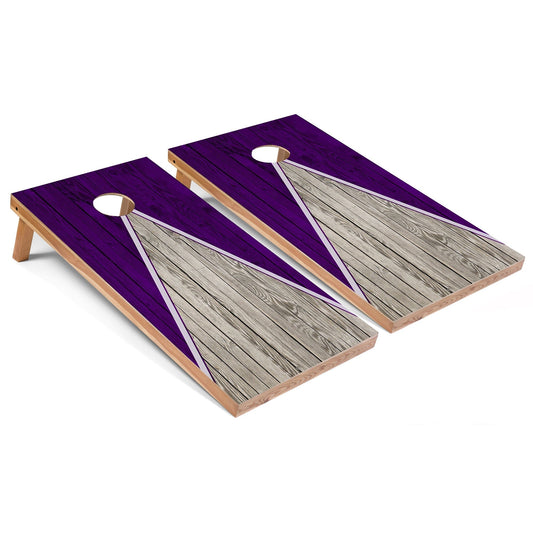 Purple Pyramid Cornhole Boards