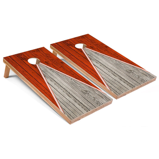 Orange Pyramid All-Weather Cornhole Set