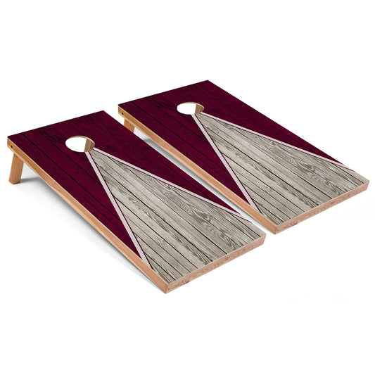 Maroon Pyramid Cornhole Boards