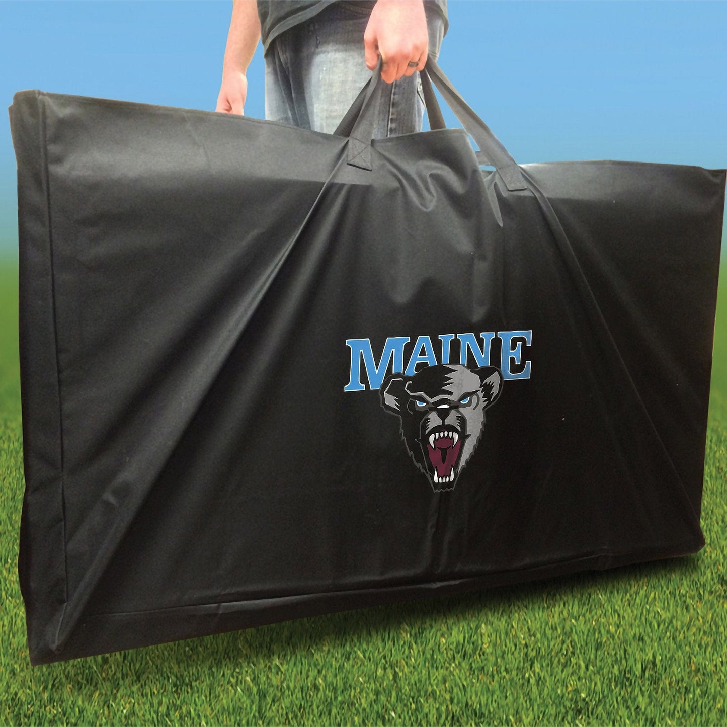 Maine Black Bears Distressed team logo carrying case