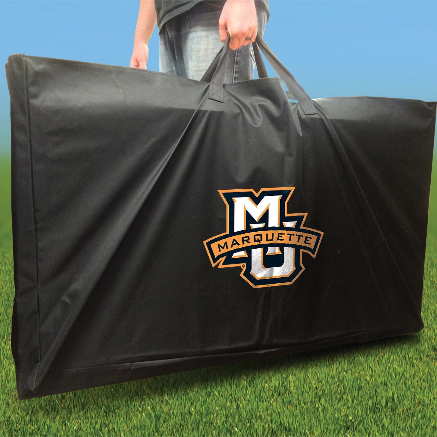 Marquette Stripe team logo carrying case