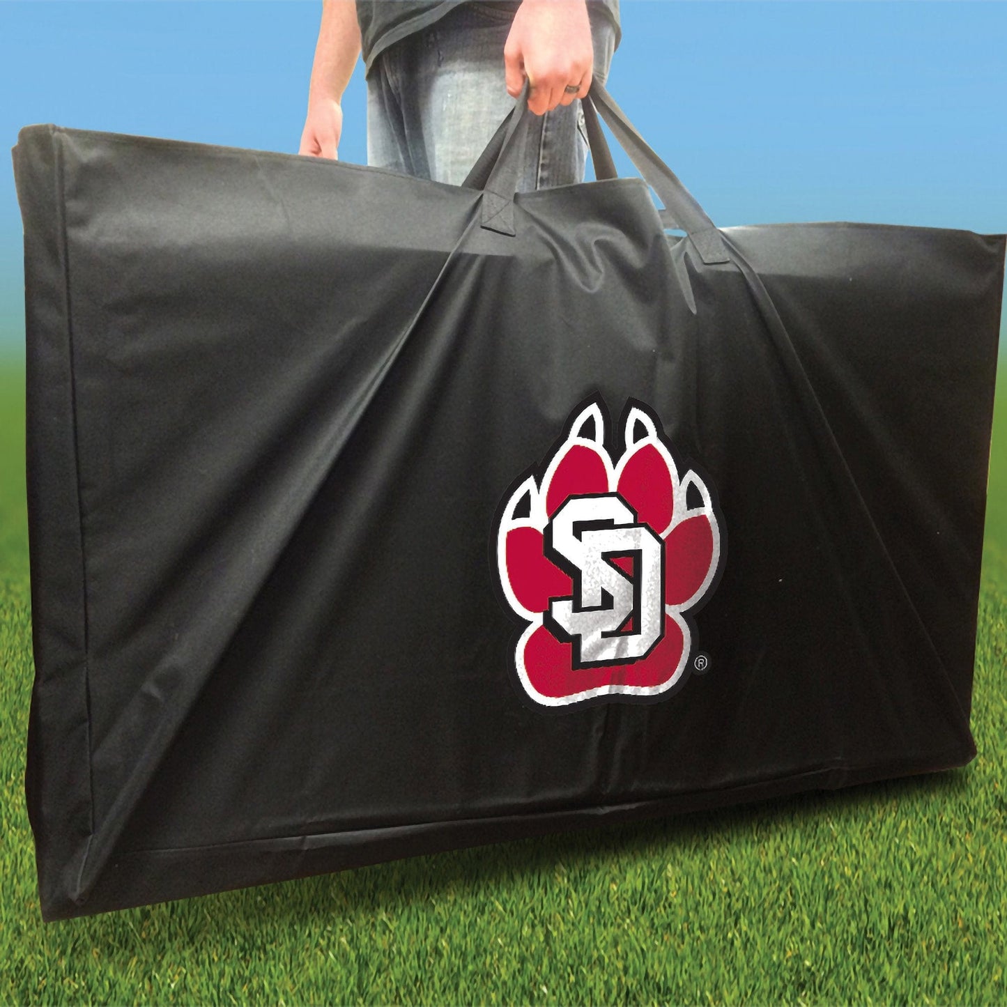South Dakota Coyotes Stained Stripe team logo carrying case