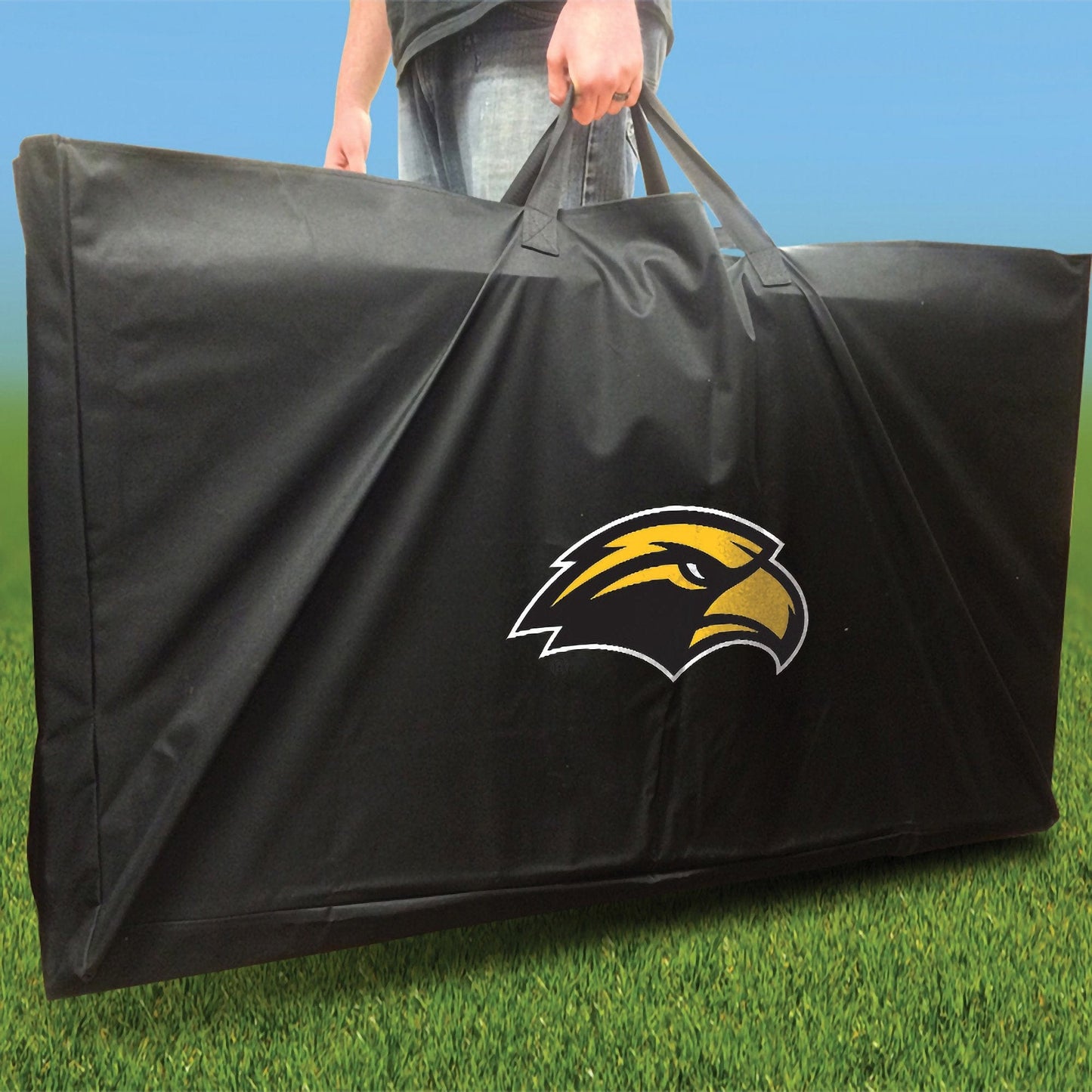 Southern Miss Golden Eagles Distressed team logo carrying case
