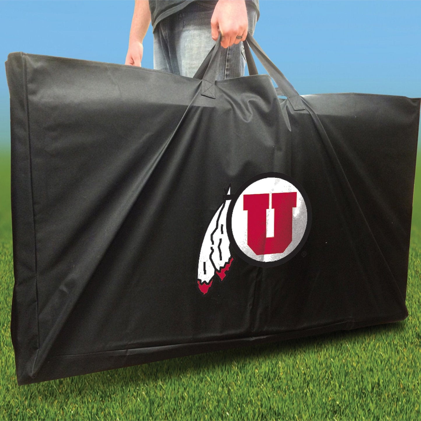 Utah Utes Striped team logo carry case