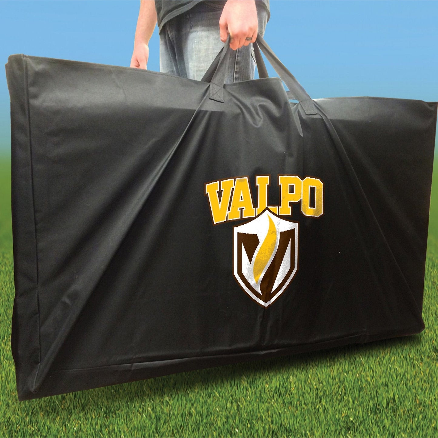 Valparaiso Stained Striped team logo carry case