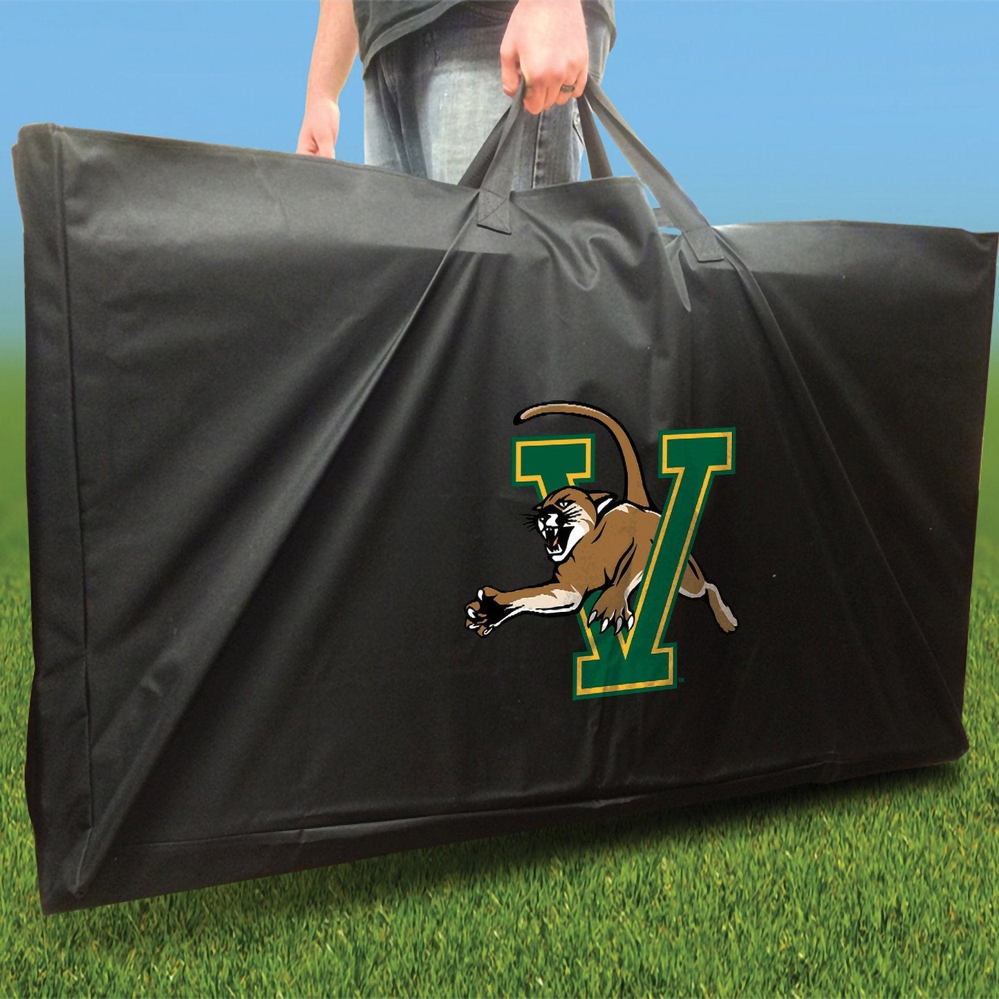 Vermont Catamounts Stained Pyramid team logo carrying case
