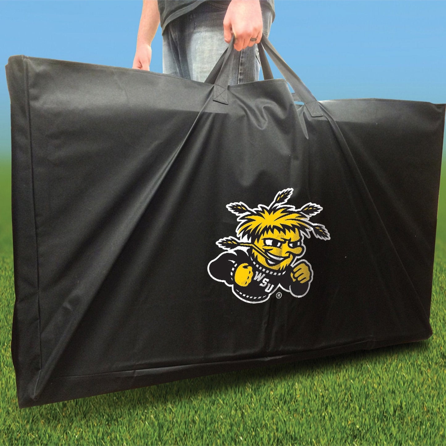 Wichita State Stained Striped team logo carry case