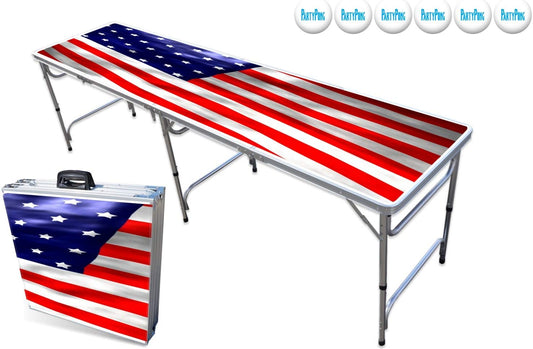 American Flag beer pong table