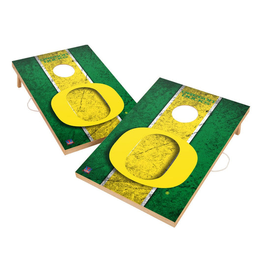 Vintage Oregon Ducks Solid Wood 2x3 Cornhole Set