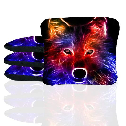Neon Fox Stick & Slide Cornhole Bags