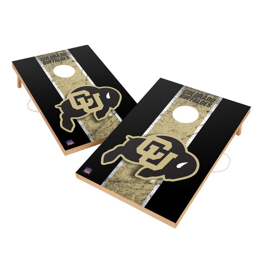Vintage Colorado Buffaloes Solid Wood 2x3 Cornhole Set
