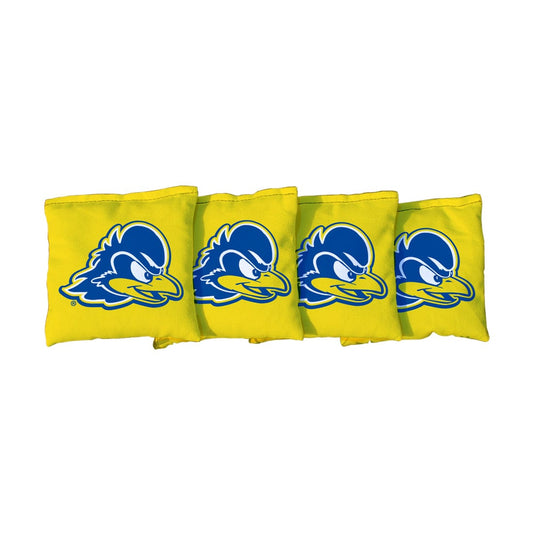 Delaware Blue Hens Yellow Cornhole Bags