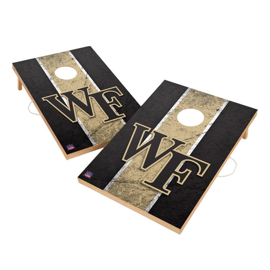 Vintage Wake Forest Demon Deacons Solid Wood 2x3 Cornhole Set