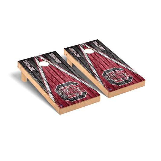 South Carolina Gamecocks USC Cornhole Board Set - Triangle Weathered Version