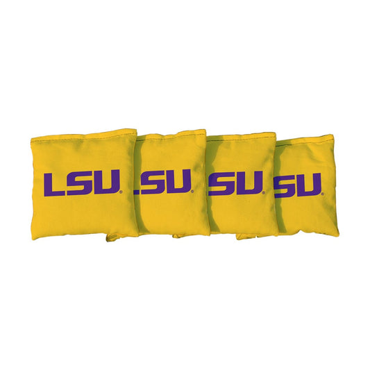Louisiana State University LSU Tigers Yellow Cornhole Bags