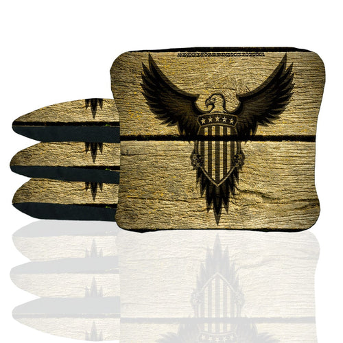 Vintage American Bald Eagle Stick & Slide Cornhole Bags