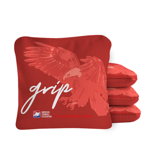 Grip N’ Glide Synergy Pro Red Cornhole Bags