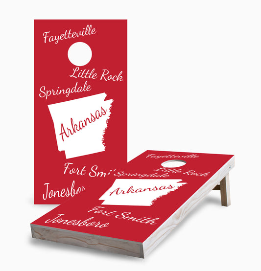 Arkansas State Pride Cornhole Boards