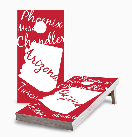 Arizona State Pride Cornhole Boards