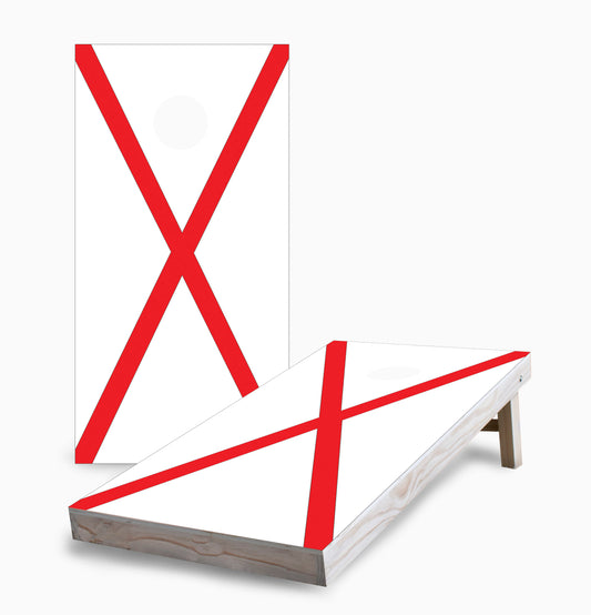 Alabama State Flag Cornhole Boards