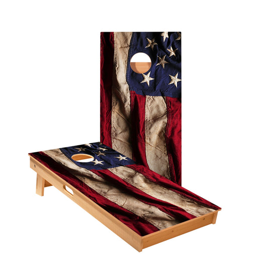 American Flag Cloth Cornhole Boards
