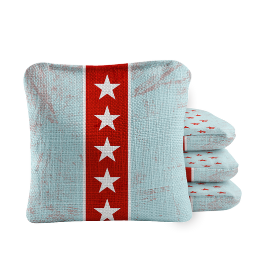 American Moto Synergy Pro Blue Cornhole Bags