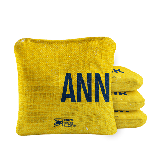 Gameday Ann Arbor Synergy Pro Yellow Cornhole Bags