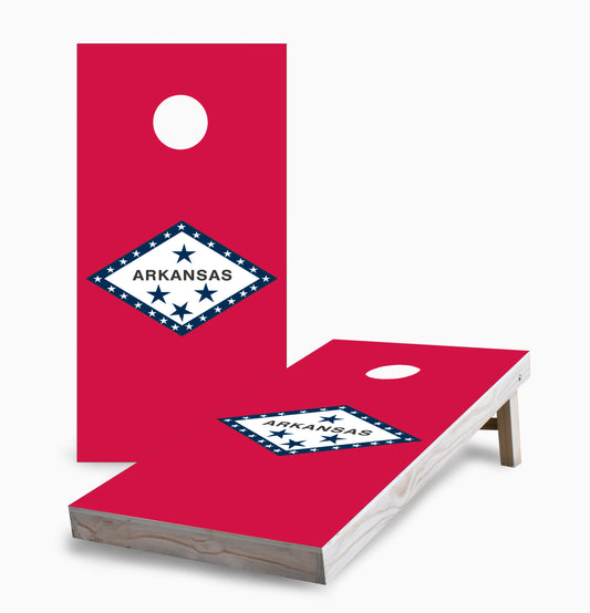 Arkansas State Flag Cornhole Boards