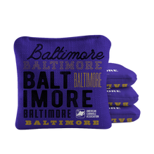 Gameday Baltimore Football Synergy Pro Purple Cornhole Bags
