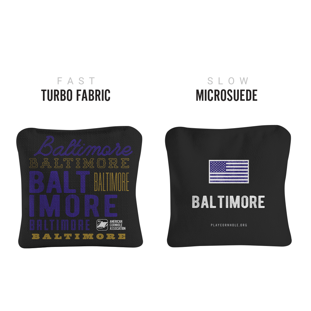 Gameday Baltimore Football Synergy Pro Black Bag Fabric