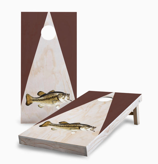 Wood Bass Cornhole Boards
