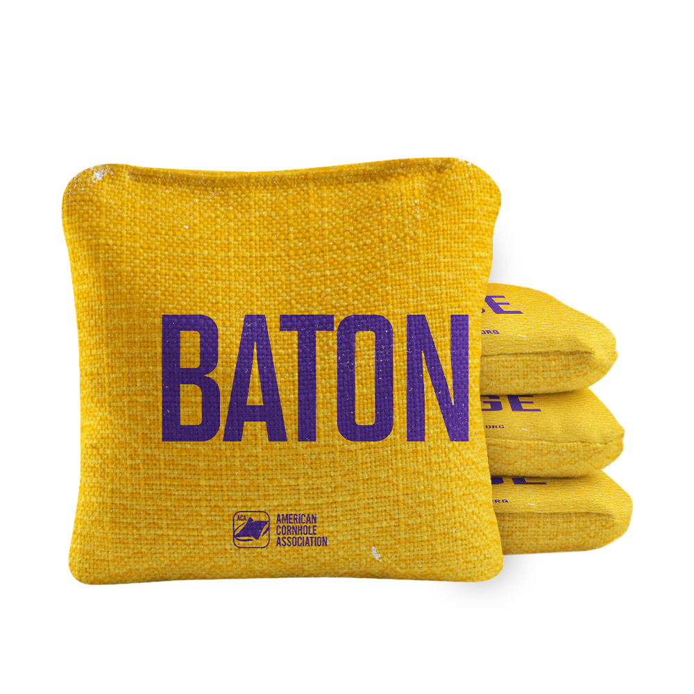 Gameday Baton Rouge Synergy Pro Yellow Cornhole Bags