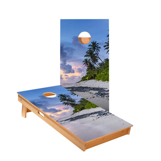 Beach Scene Cornhole Boards
