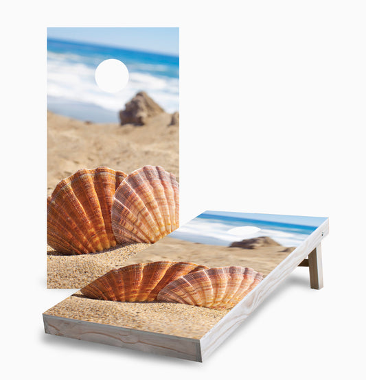 Beach Shells Cornhole Boards