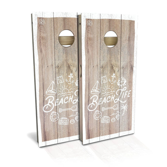 Beach Life Weatherproof Cornhole Boards