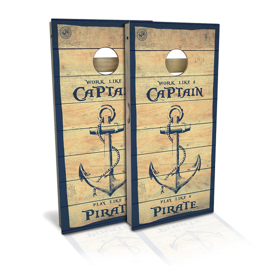 Captain Pirate Weatherproof Cornhole Boards