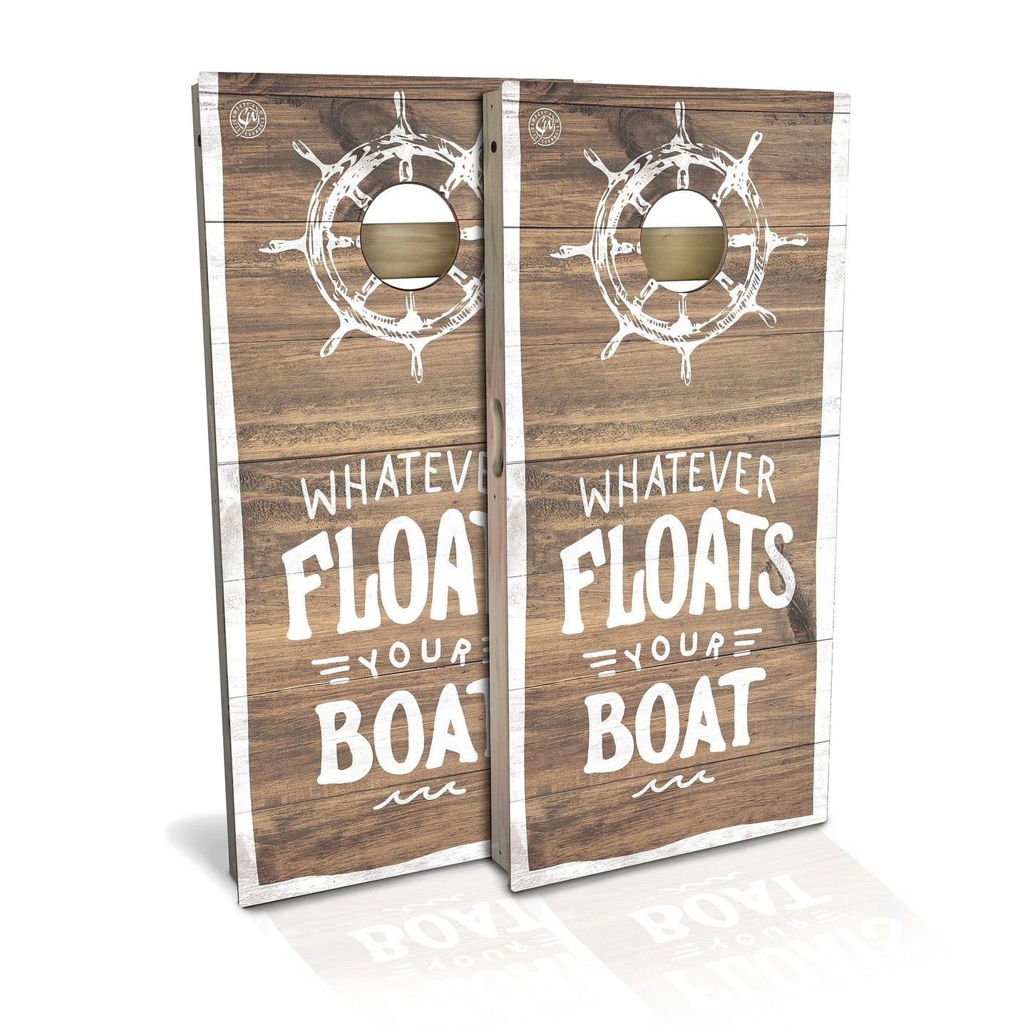 Whatever Floats Your Boat Weatherproof Cornhole Boards