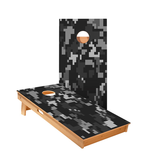 Black Digital Camo Cornhole Boards