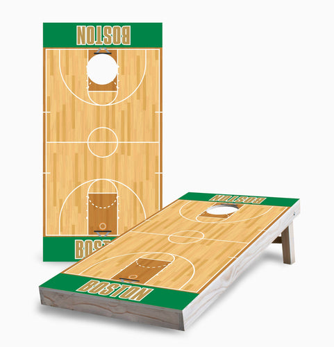 Boston Basketball Cornhole Boards