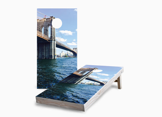 Brooklyn Bridge Cornhole Boards