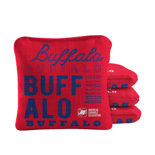Gameday Buffalo Football Synergy Pro Red Cornhole Bags