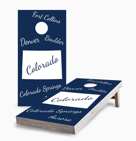 Colorado State Pride Cornhole Boards