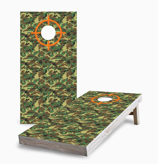Camouflage with Target Cornhole Boards