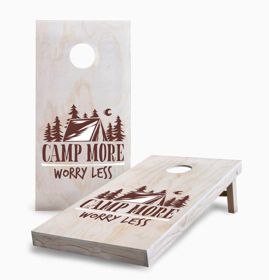 Camp More Worry Less Cornhole Boards