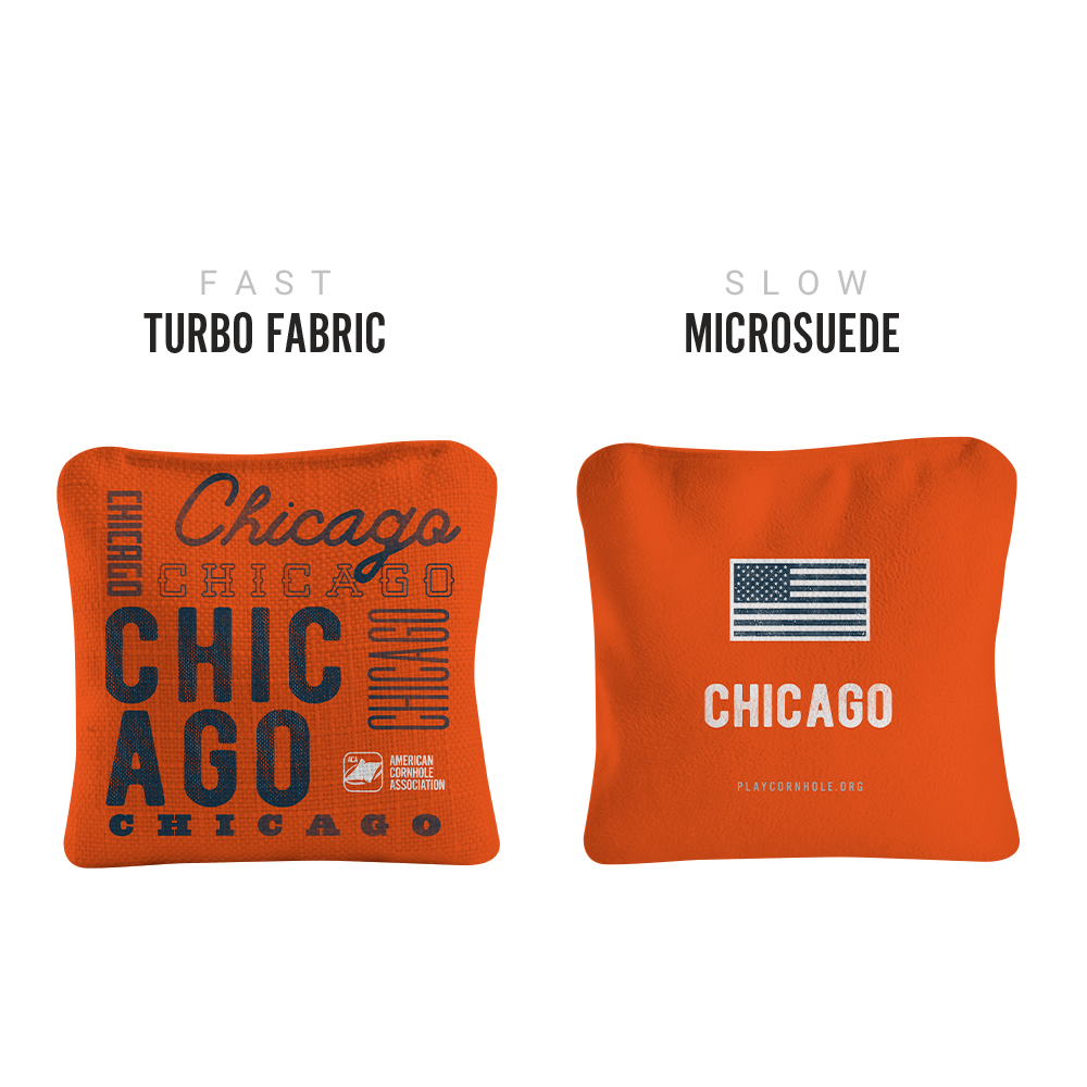 Gameday Chicago Football Synergy Pro Orange Bag Fabric