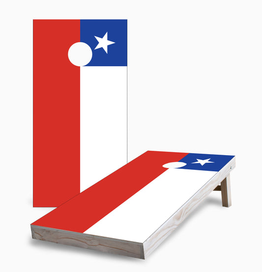 Chilean Flag Cornhole Boards