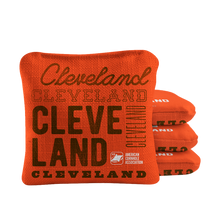 Gameday Cleveland Football Synergy Pro Orange Cornhole Bags
