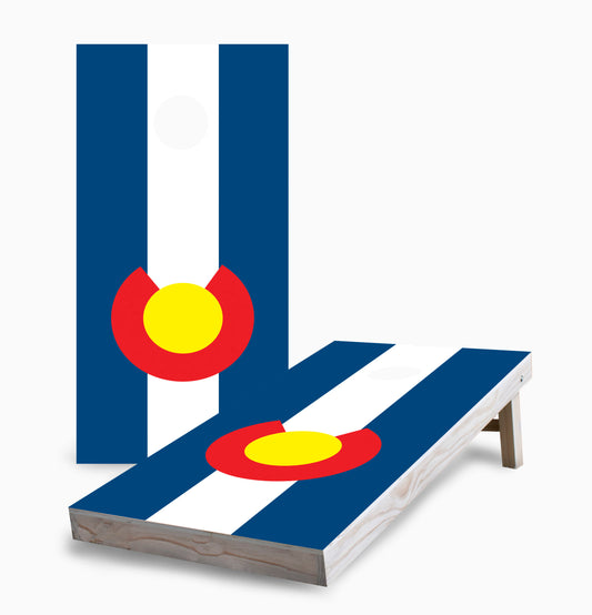 Colorado State Flag Cornhole Boards