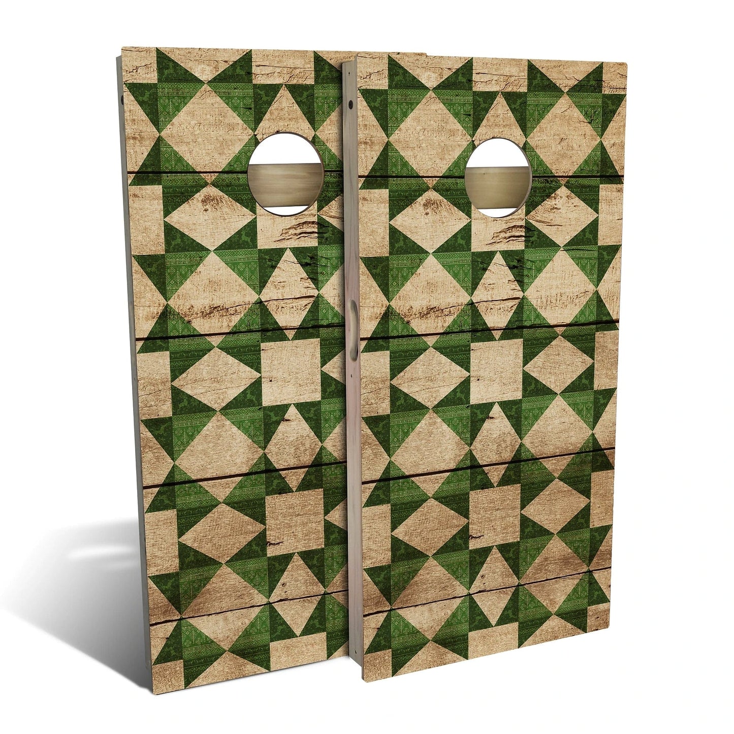 Country Living Green Christmas Cornhole Boards