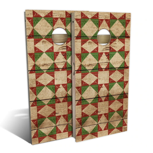 Country Living Red and Green Cornhole Boards